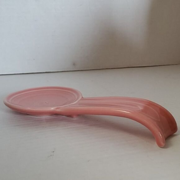 Fiestaware Fiesta CERAMIC Spoon Rest Plate Dish Peony Pink - Picture 12 of 12